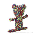 Bear Animal Shape Pet Cotton Rope Dog Toy